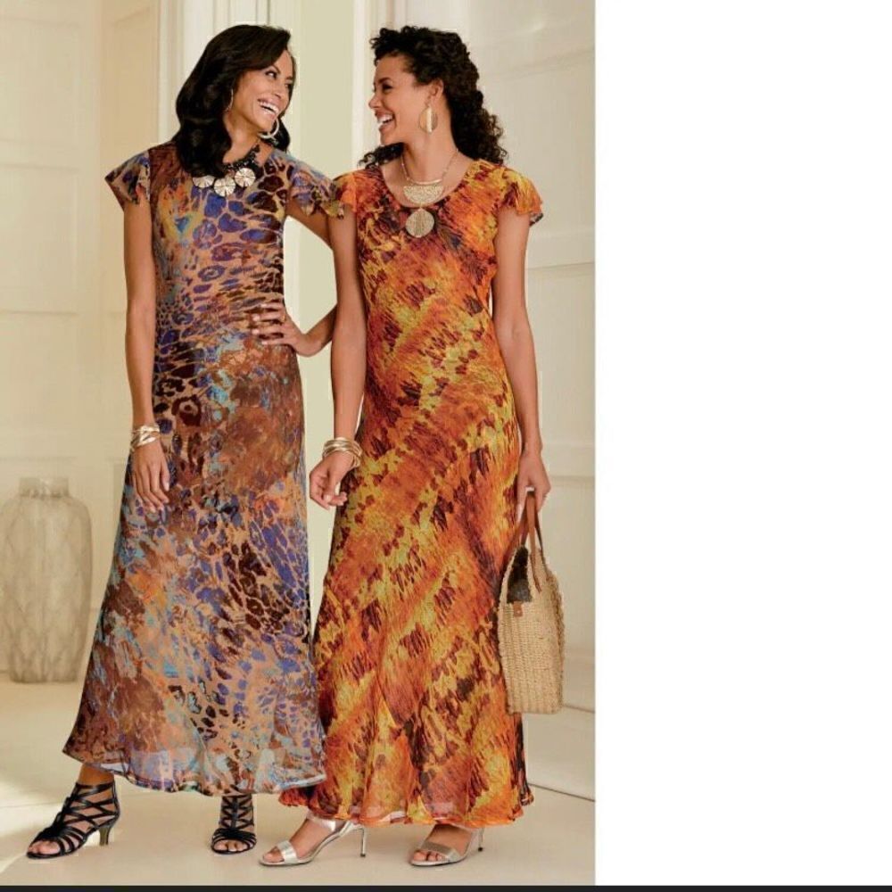 Size 8 Midnight Velvet Animal Botanical Kenzie Reversible Floral Dress (c1) - Picture 16 of 16